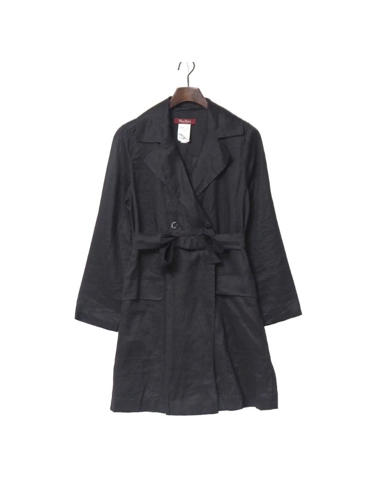 Max Mara Studio Coat 38 Belted Spring
